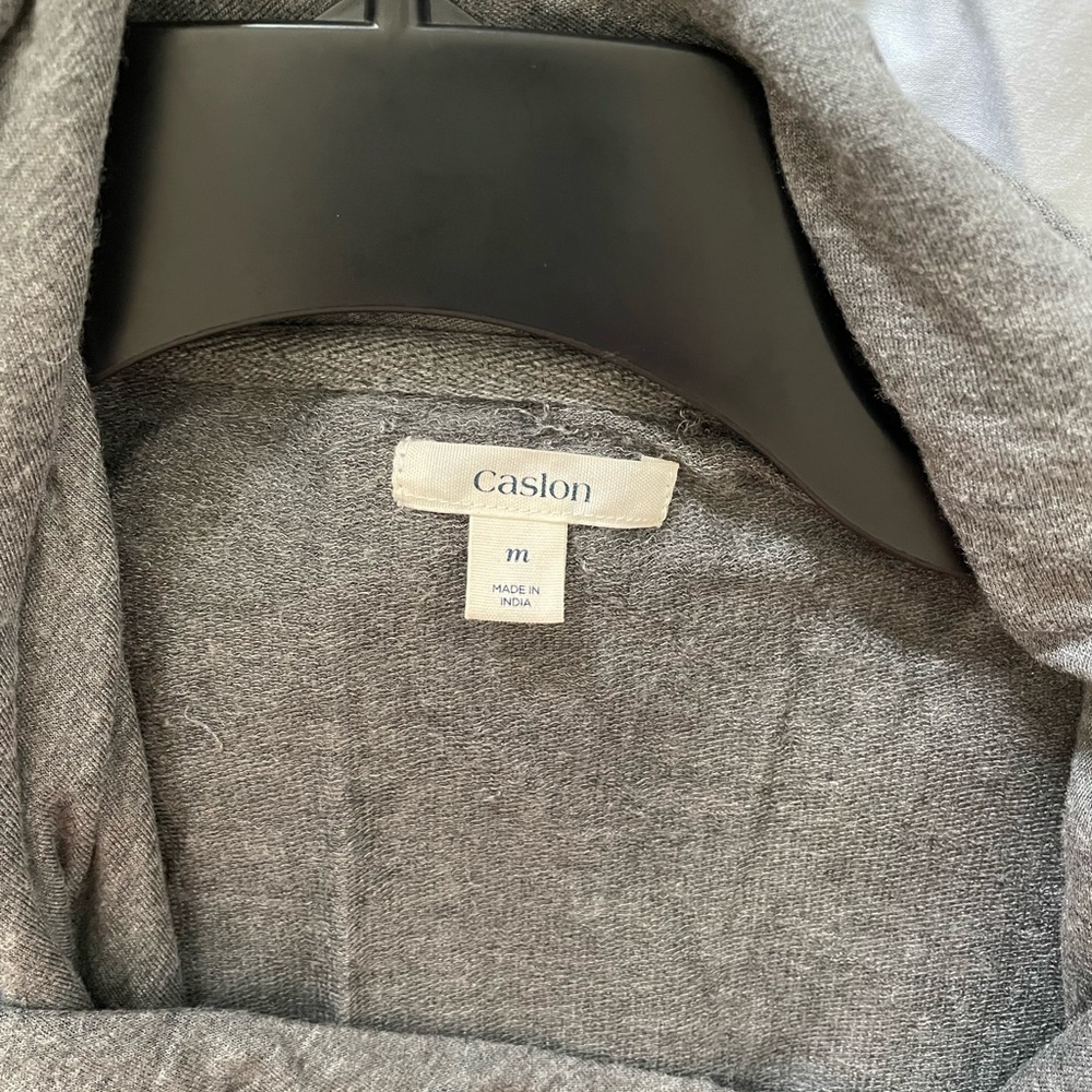 Caslon long sleeve soft knit moto jacket sweater size Medium- grey 🎉Host Pick🎉 - Picture 6 of 6